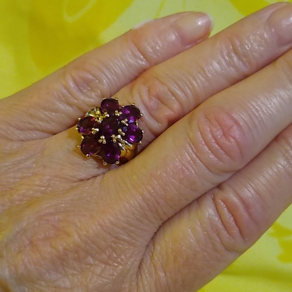 14K Rhodolite Garnet Ring - Picture 7 of 8